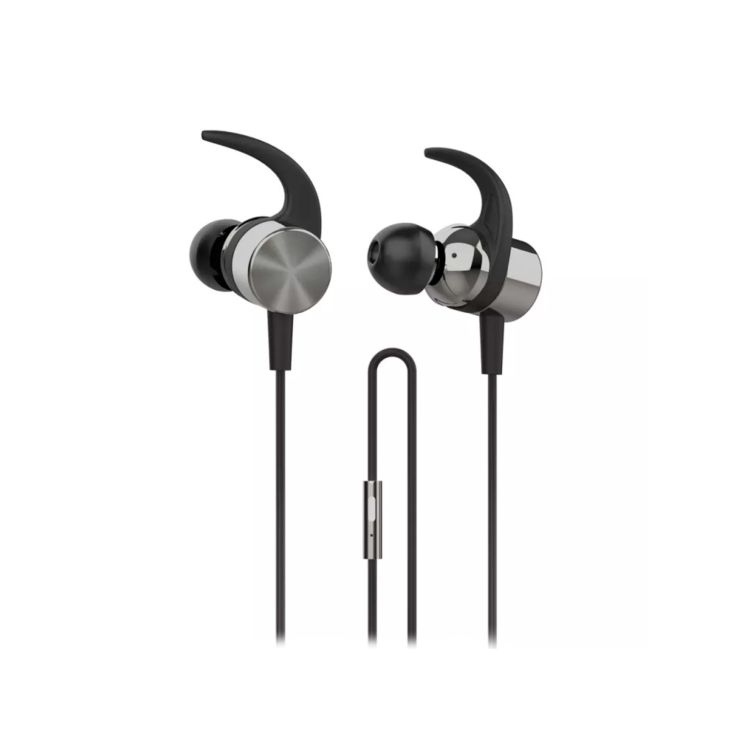 Audífono In-Ear HP DHH-3114 Metalico Negro  Jack 3.5mm-3