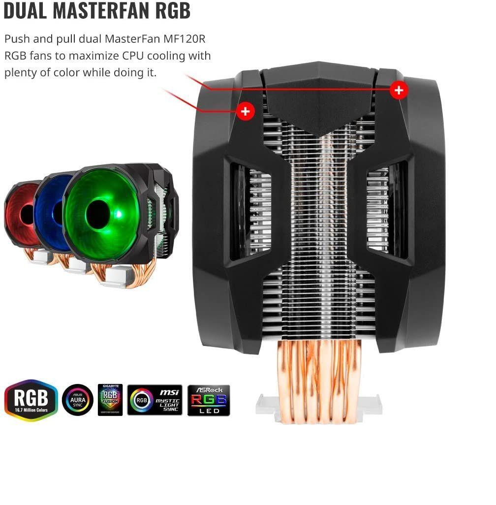 Cooler CPU Cooler Masterair MA610P RGB AMD INTEL-1