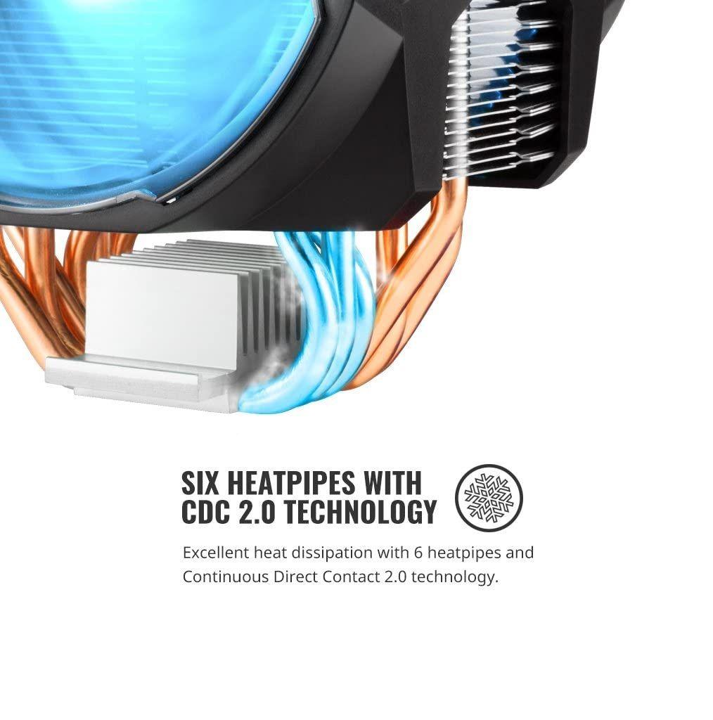 Cooler CPU Cooler Masterair MA610P RGB AMD INTEL-5