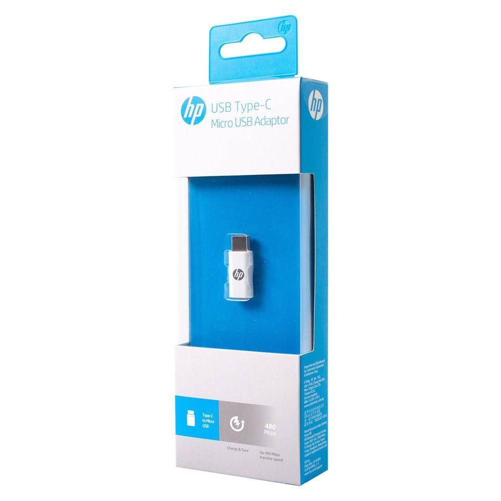 Adaptador Dongle HP USB-C A Micro USB Blanco-1