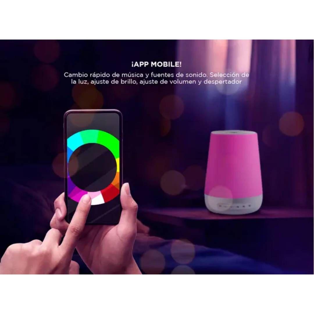 Maquina de Ruido Blanco Wi-Fi con Reloj y Luz, 32 sonidos-5