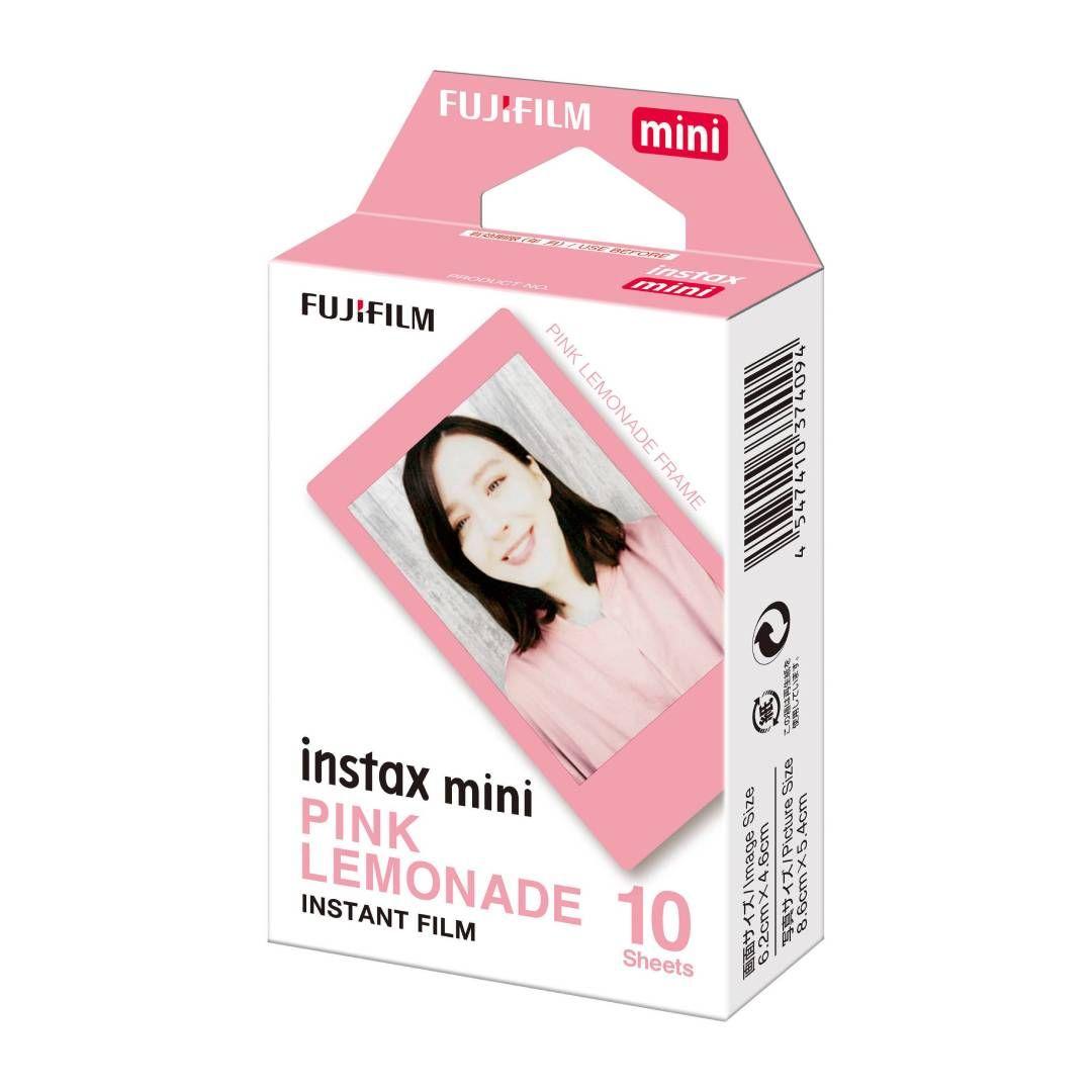 Pack de 10 Film Instax Mini, Diseño Pink Lemonade-2