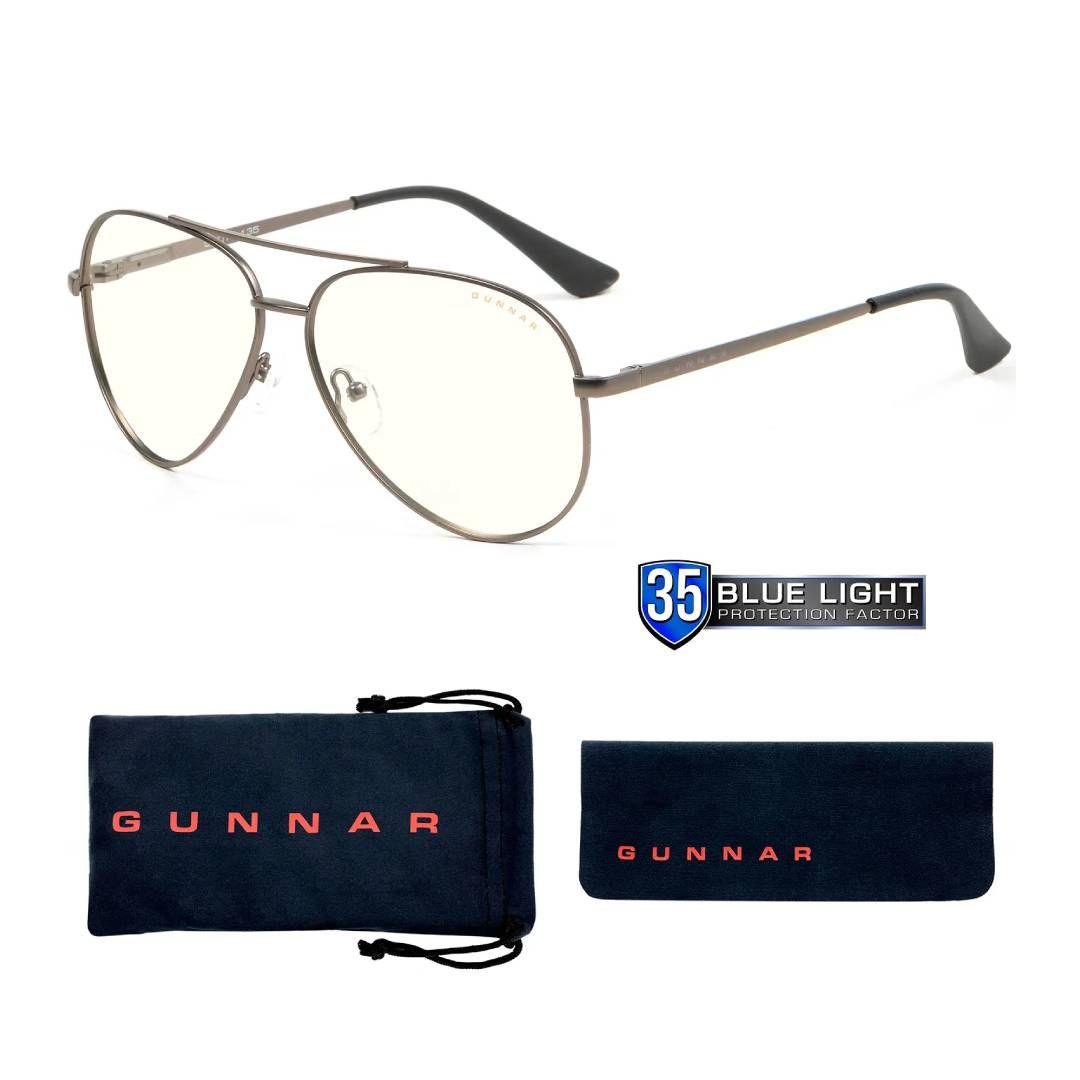 Lentes Gamer Gunnar Maverick Gunmetal Clear-4