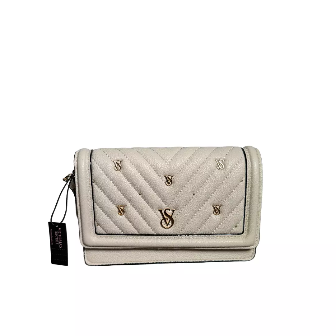 Cartera tipo sobre beige tipo sobre Victoria Secret-0