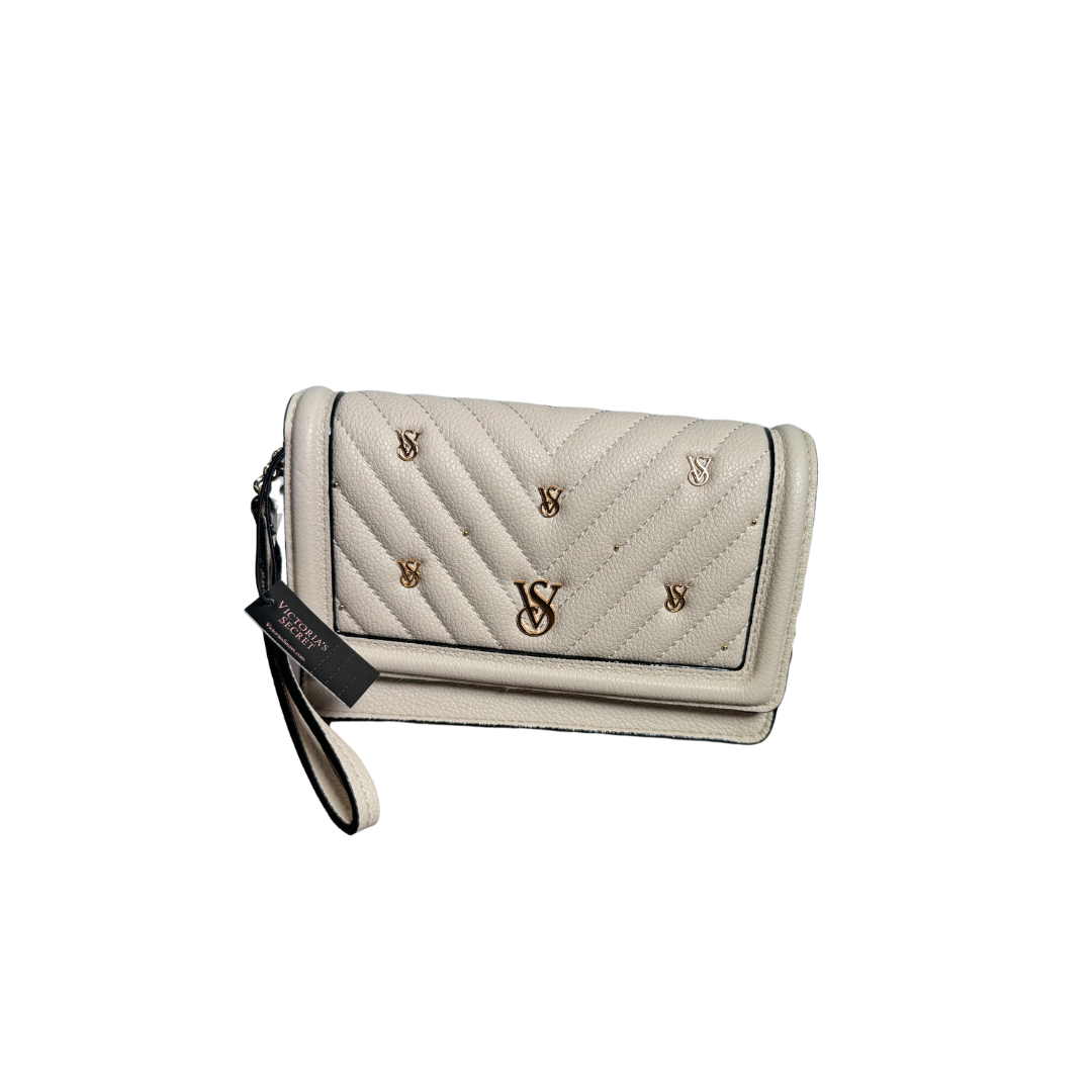 Cartera tipo sobre beige tipo sobre Victoria Secret-2