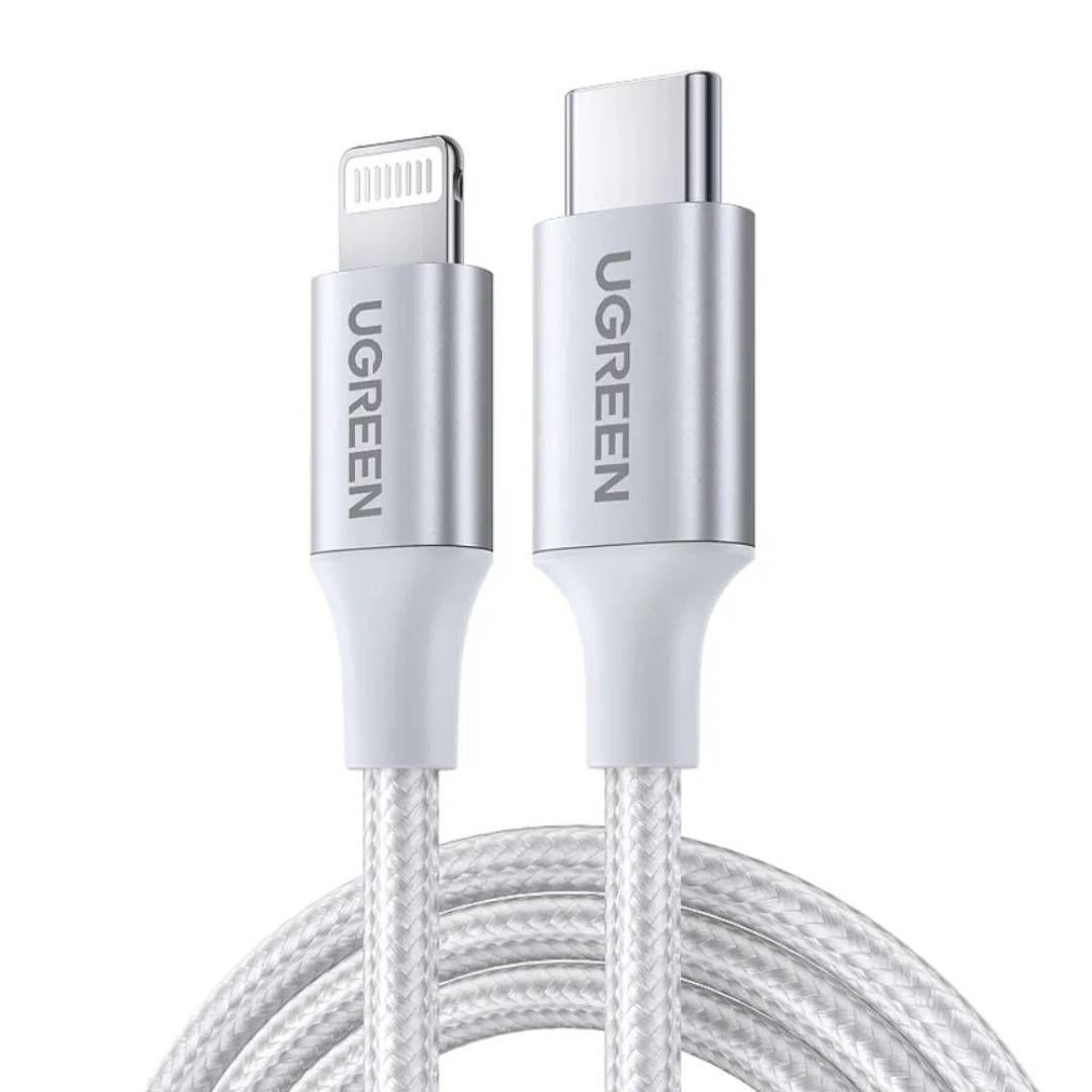 Cable Ugreen Lightning a USB-C Certificado MFI, 2m Silver-0