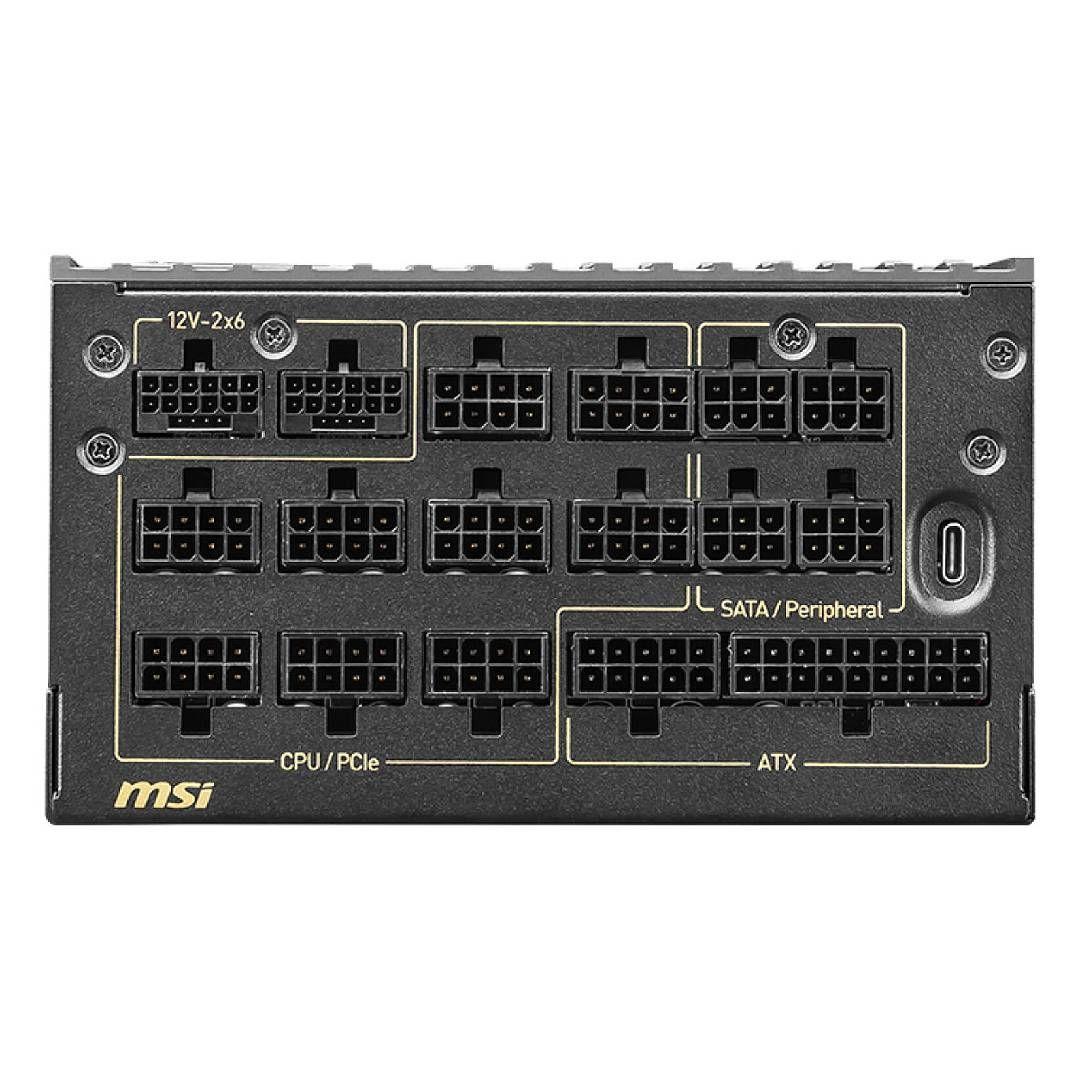 Fuente de Poder MSI MEG Ai1600T PCIE5 80+ Titanium-1