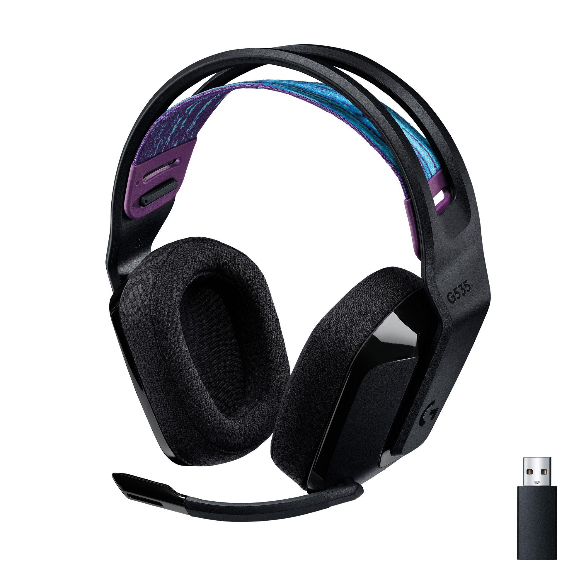 Audifonos Gamer Logitech G535 Inalambricos Negros-0