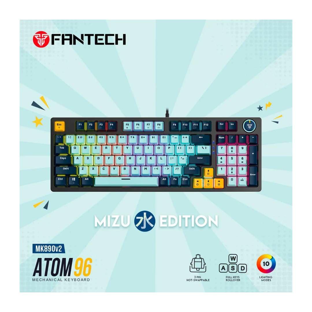 Teclado Fantech MK890V2 ATOM96 MIZU SkyBlue (Switch Taro)-3