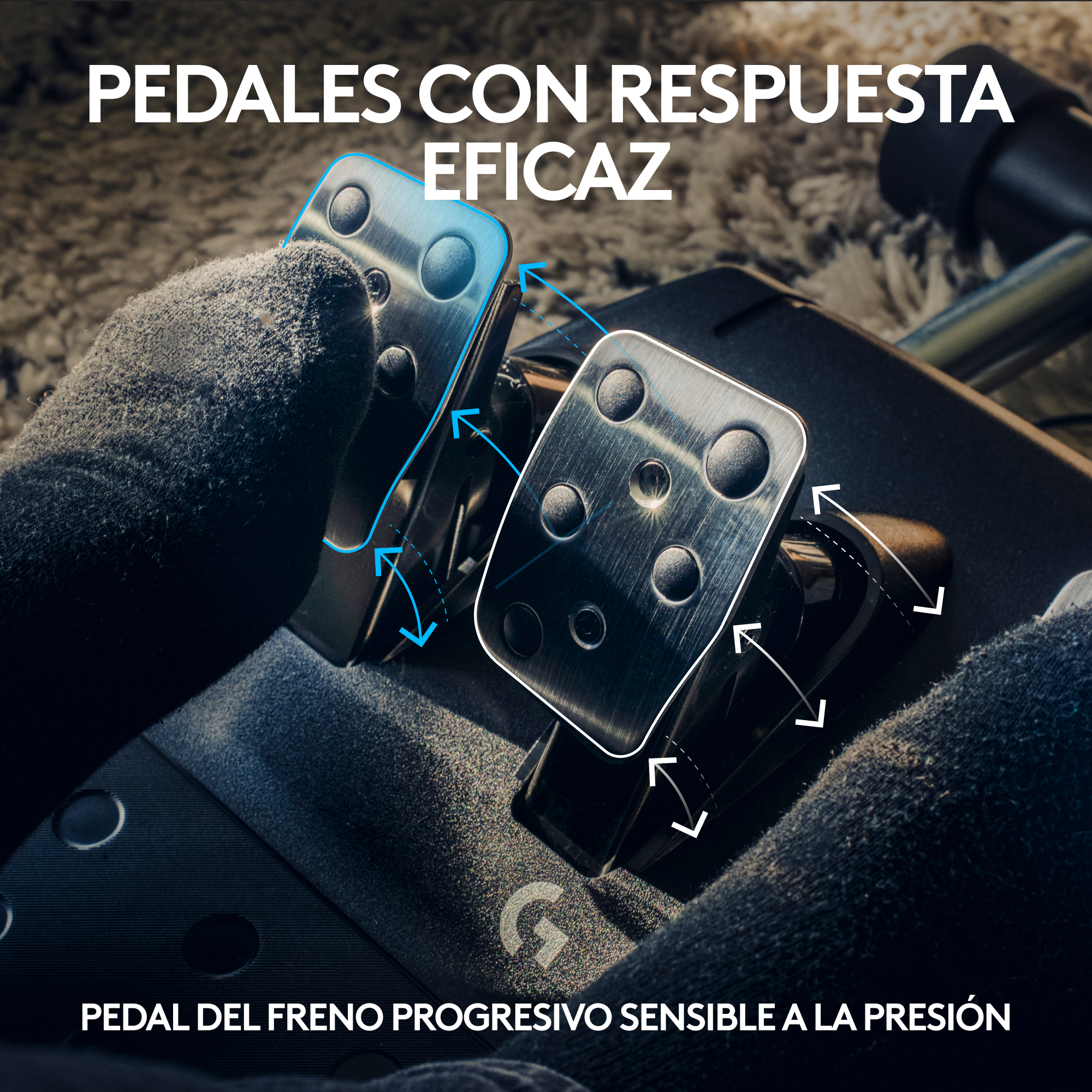 Volante Gamer c/ Pedales Logitech G923 Edición PS4-7