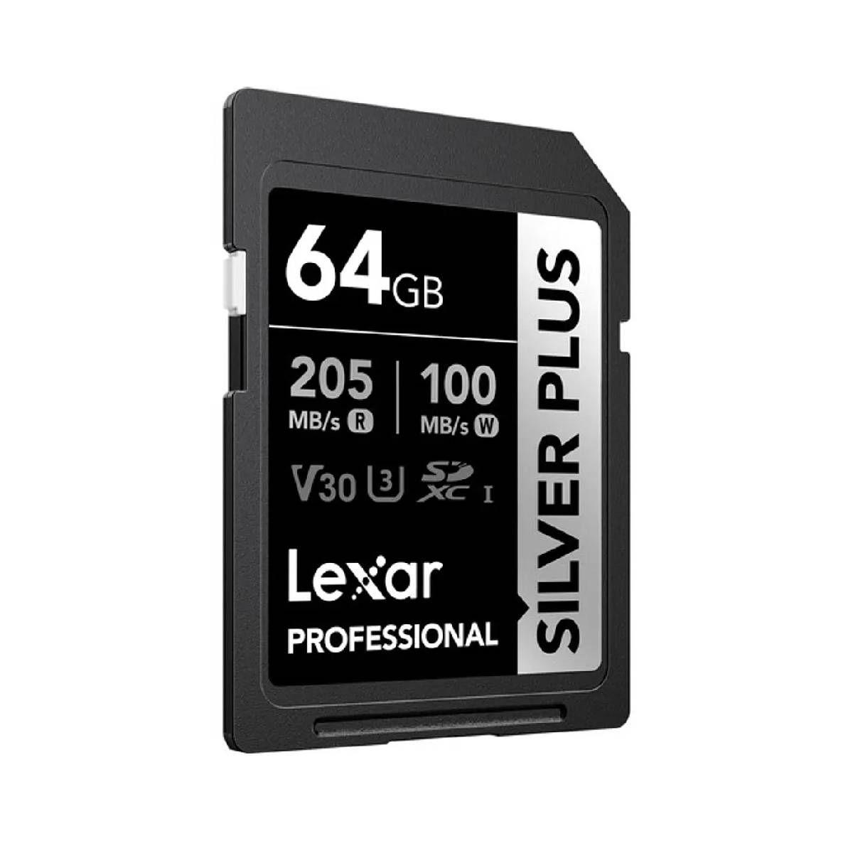 Tarjeta Micro SDXC Lexar Silver Plus UHS-I, 64 GB V30-2