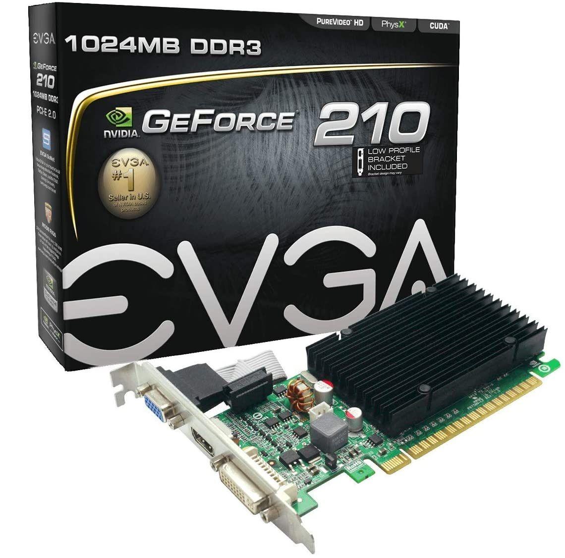 Tarjeta de Video Evga GT210 1gb DDR3 HDMI DVI VGA-0