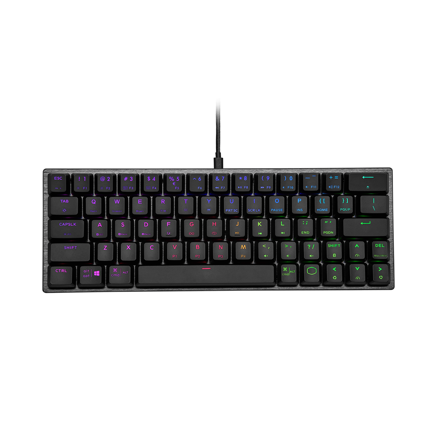 Teclado Gamer Cooler Master SK620 Black Sw RED Ingles-0