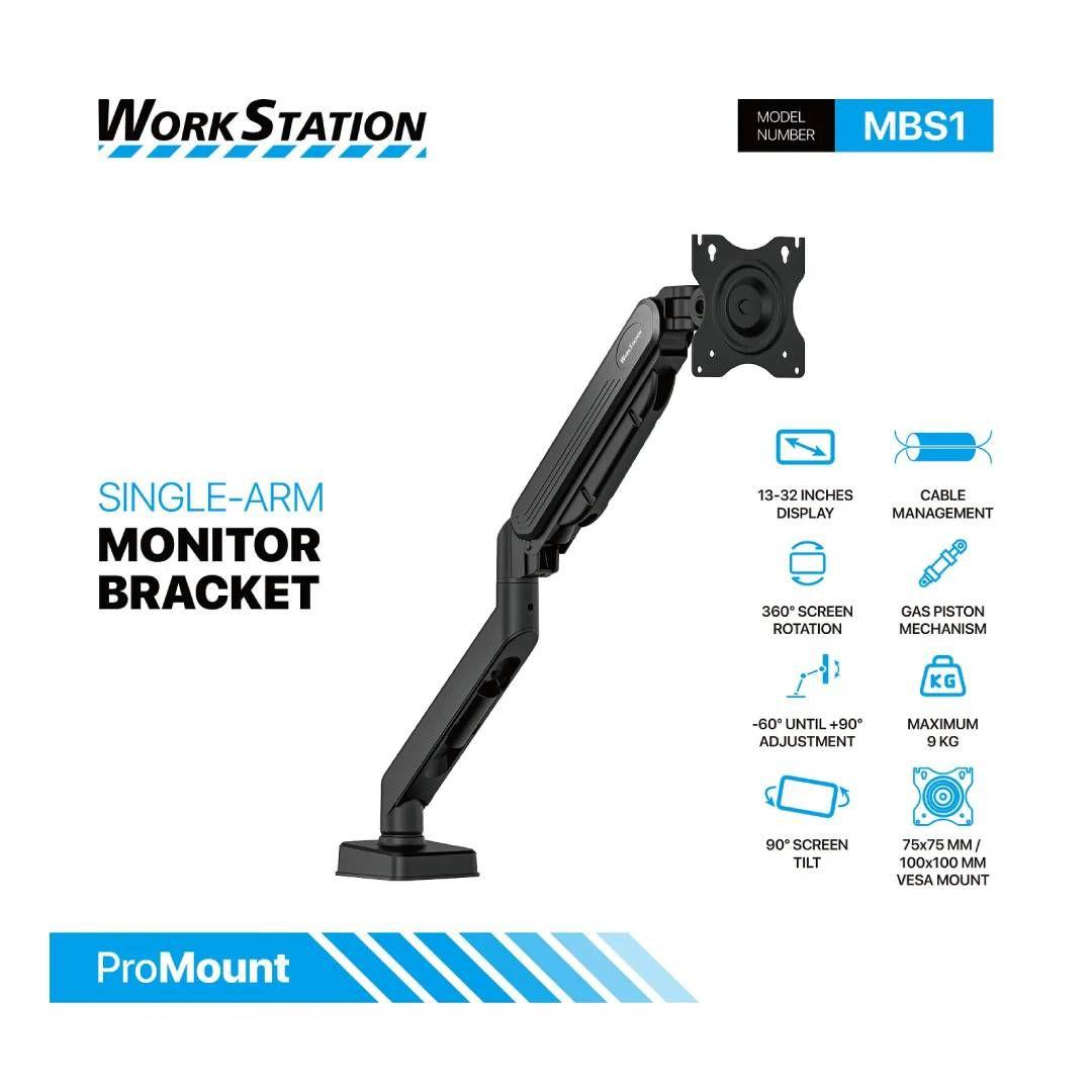 Soporte de Monitor Fantech ProStand MBS1 Black-4