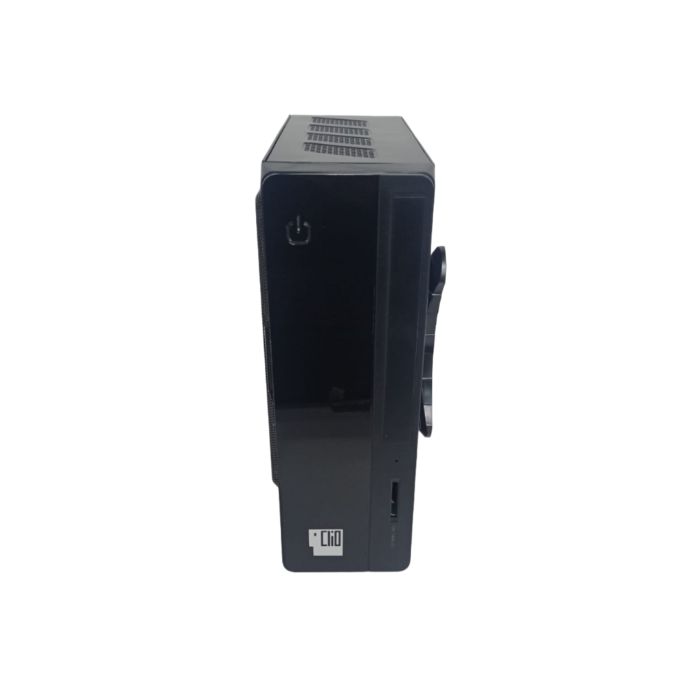 Gabinete Clio Slim ITX S101B 2 USB Negro-0