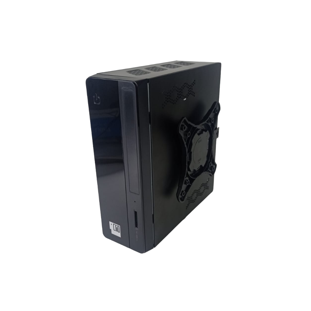 Gabinete Clio Slim ITX S101B 2 USB Negro-3