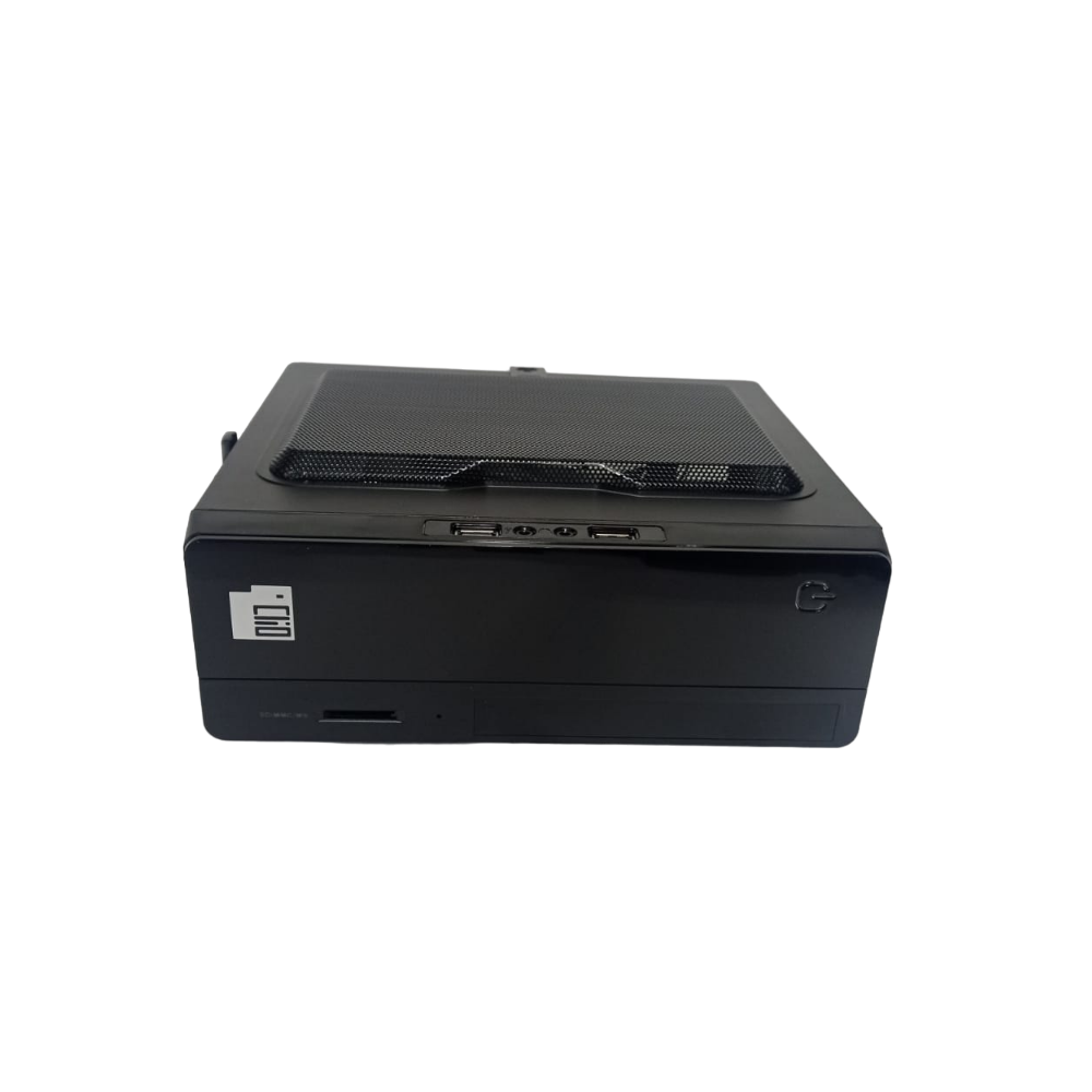 Gabinete Clio Slim ITX S101B 2 USB Negro-4