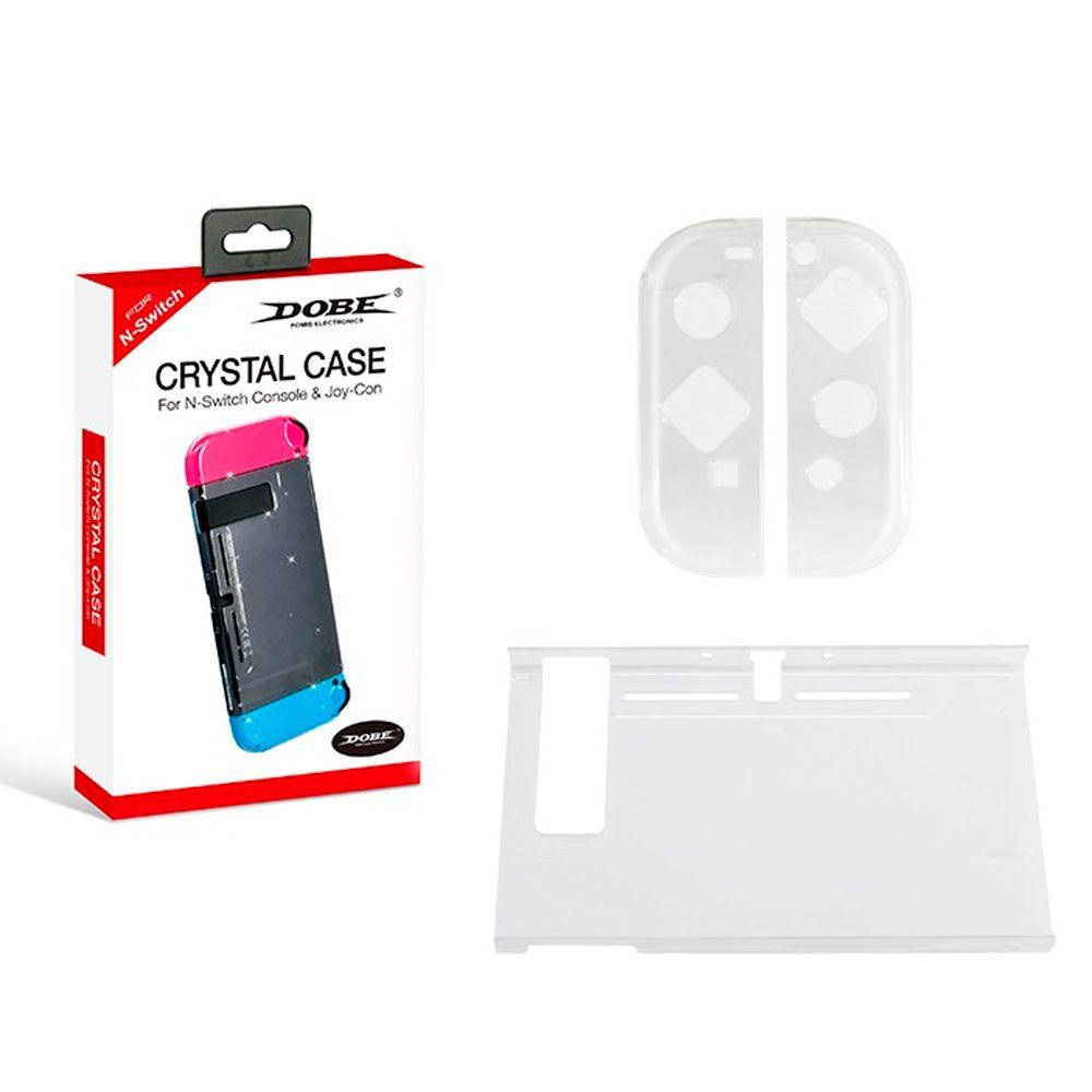 Carcasa DOBE Transparente Rigida Nintendo Switch-0
