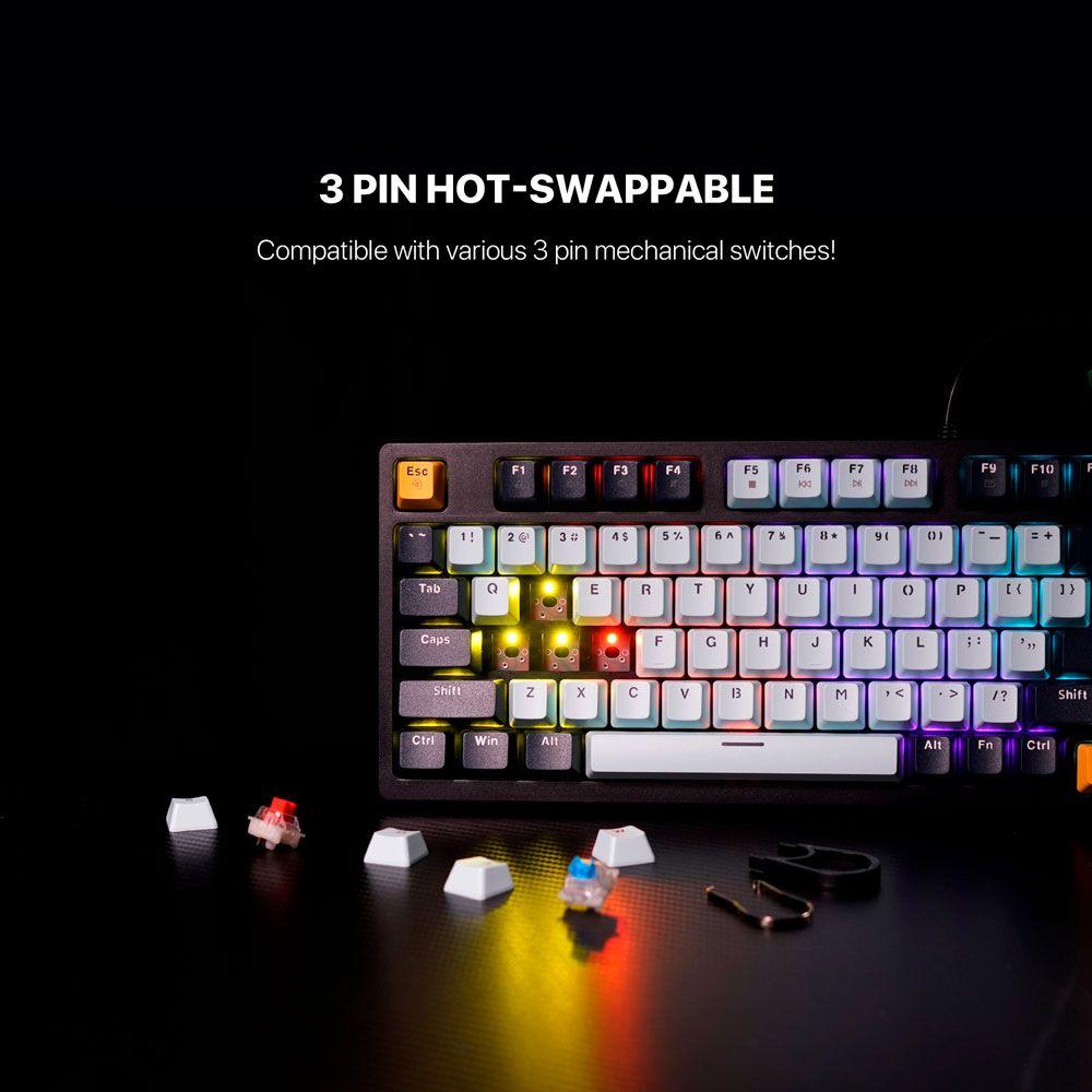 Teclado Fantech MK890V2 ATOM96 MIZU Navy (Switch Red)-7