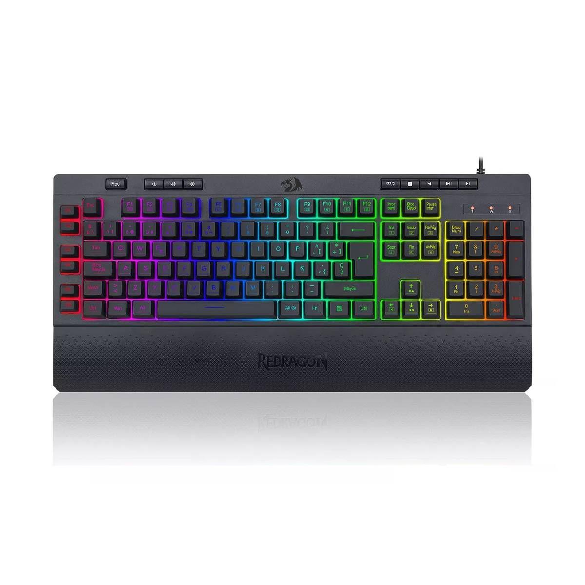 Teclado Gamer Redragon Shiva K512 RGB Negro Español-0