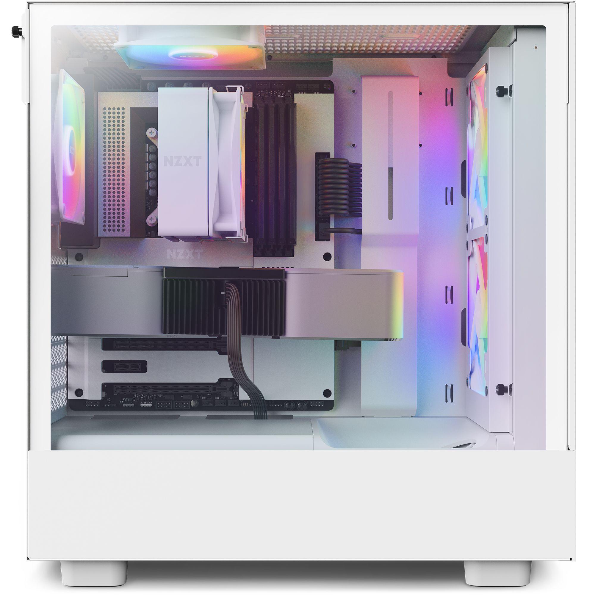 Gabinete NZXT H5 Flow RGB ATX Blanco-3