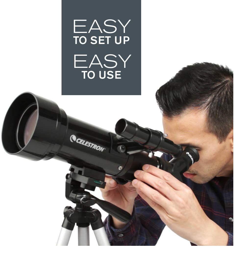 Telescopio Celestron Travel Scope 70 Mochila y Tripode-1