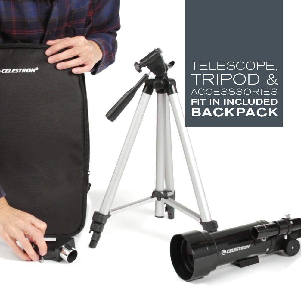Telescopio Celestron Travel Scope 70 Mochila y Tripode-6