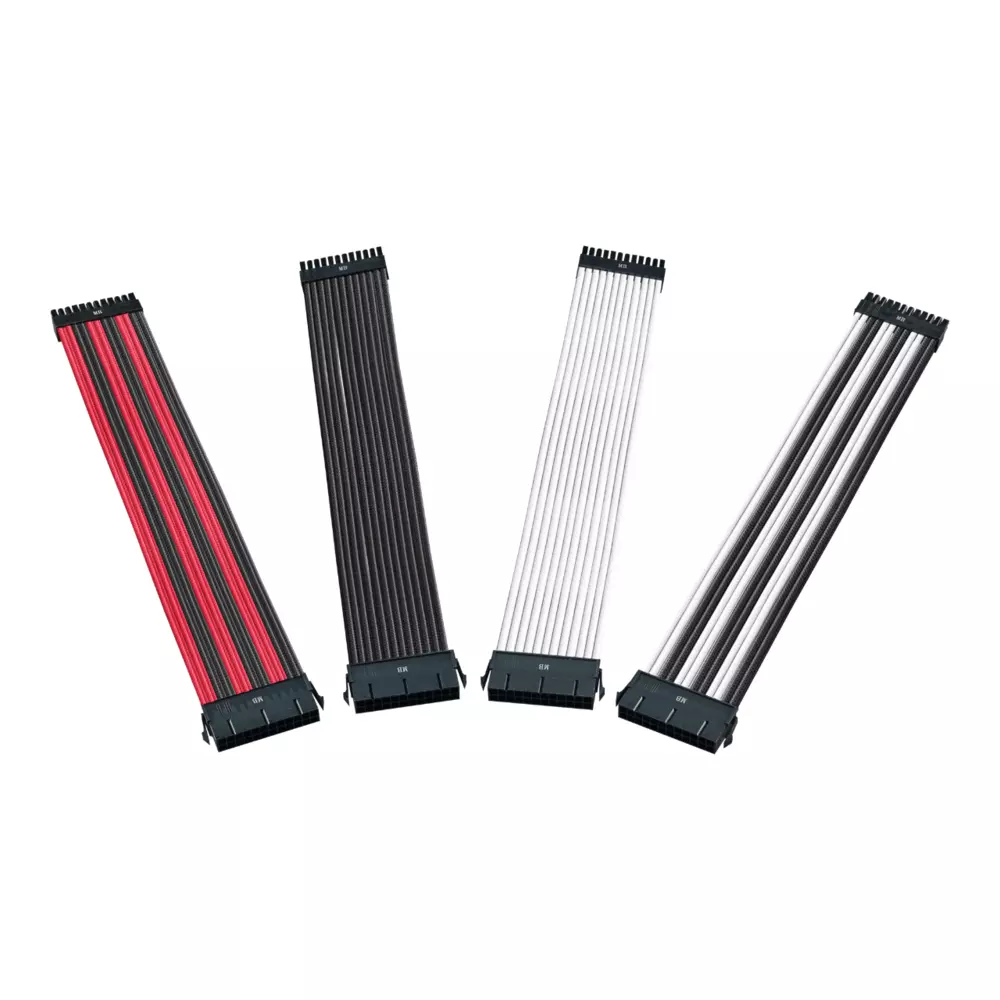Kit Cables Extension para PSU Cooler Master Blanco y Negro-1