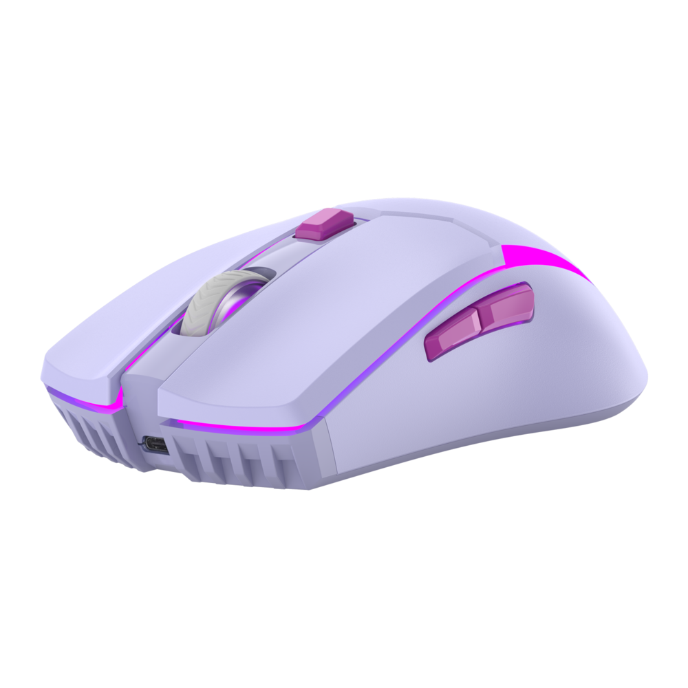Mouse Gamer Fantech Venom II VIBE WGC2 Purple Inalambrico-2