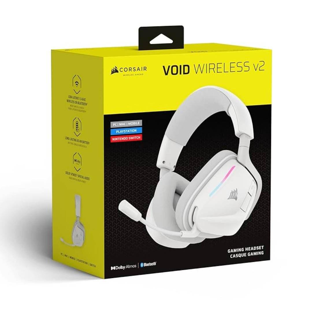 Audifonos Gamer Corsair VOID WIRELESS v2, Blanco-2