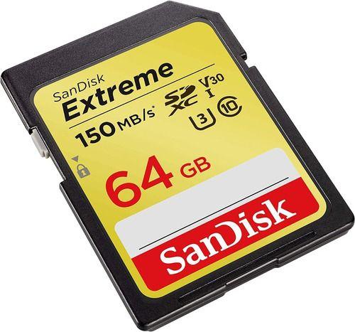 Tarjeta Memoria Sdxc 64gb Sandisk Extreme Uhs-i 4k 150mb/s-0