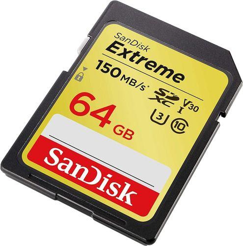 Tarjeta Memoria Sdxc 64gb Sandisk Extreme Uhs-i 4k 150mb/s-1