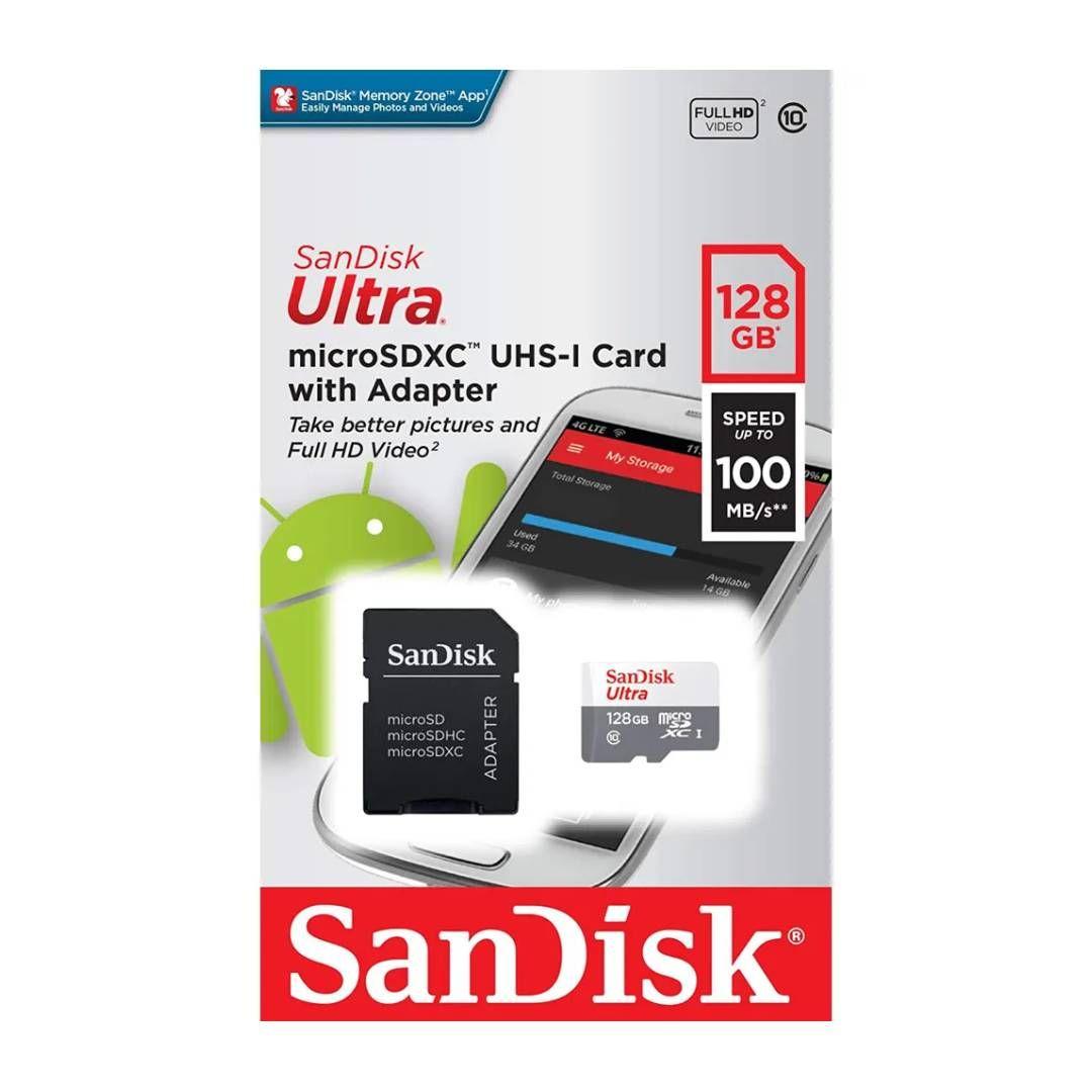 Tarjeta de Memoria microSDXC SanDisk Ultra 128 GB UHS-I-3