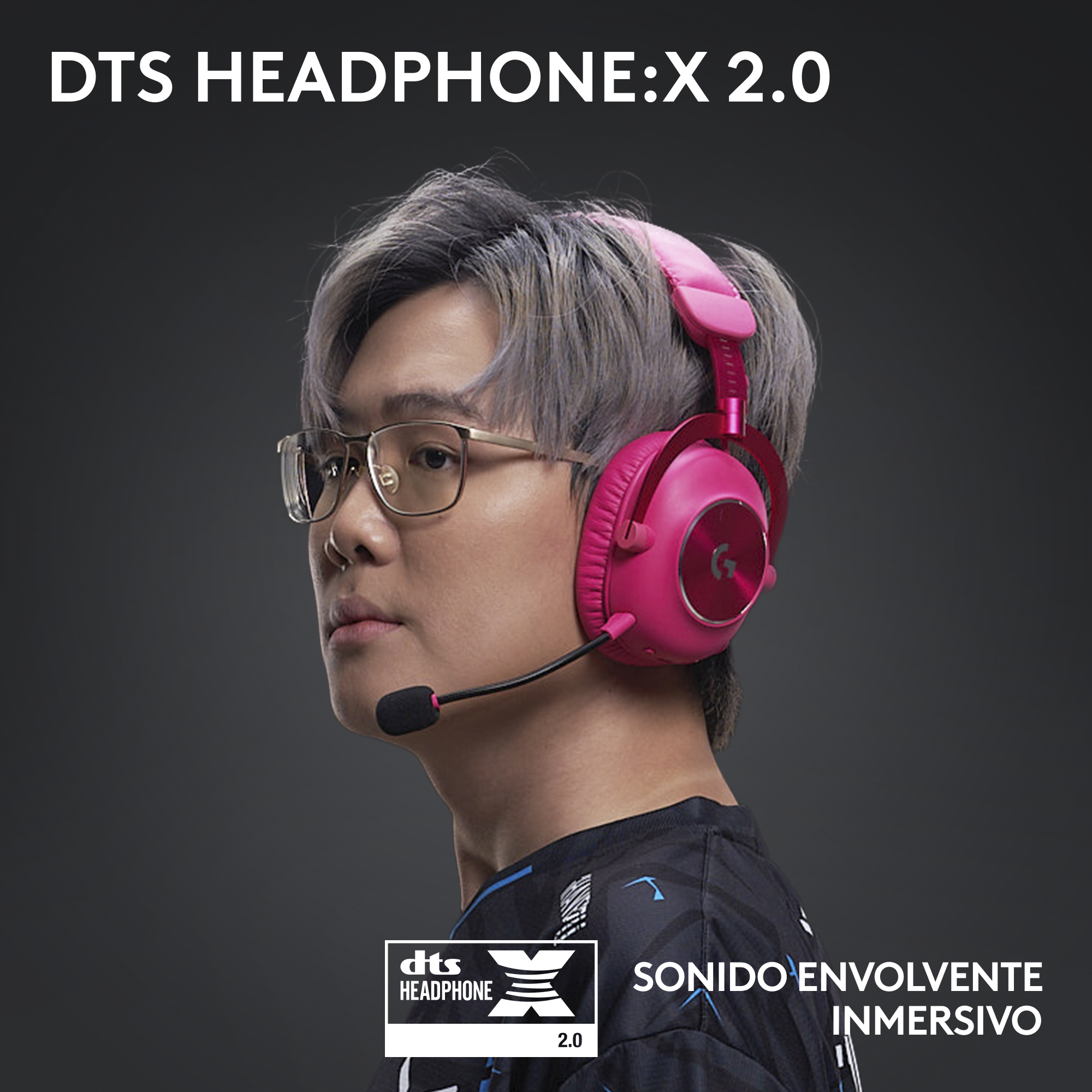 Audifonos Gamer Logitech Pro X 2 Lightspeed Magenta-3