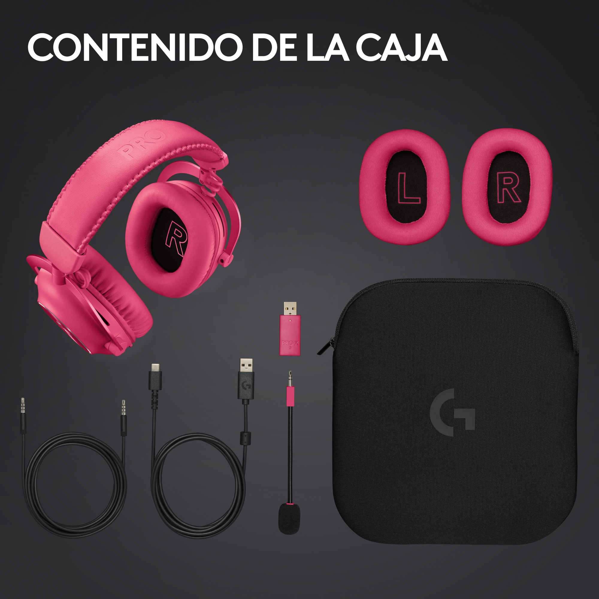 Audifonos Gamer Logitech Pro X 2 Lightspeed Magenta-8