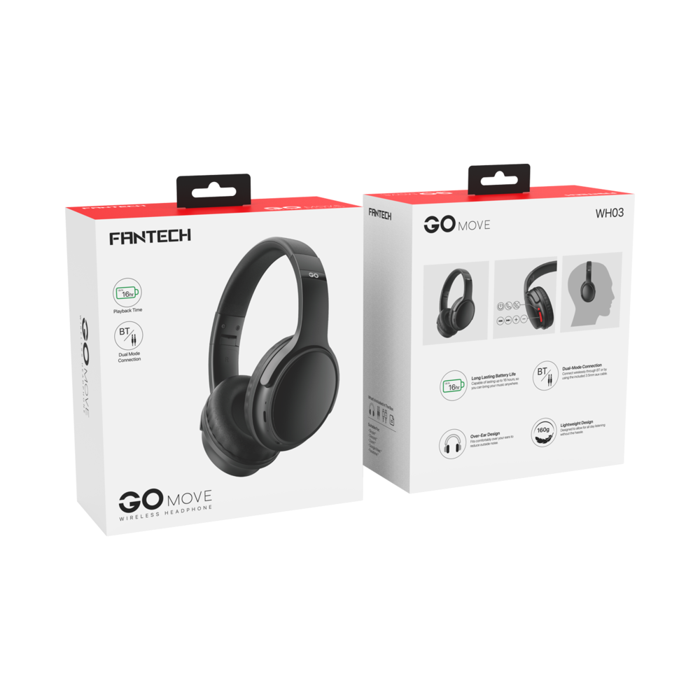 Audifonos Gamer Fantech GO MOVE WH03 Black Edition-3