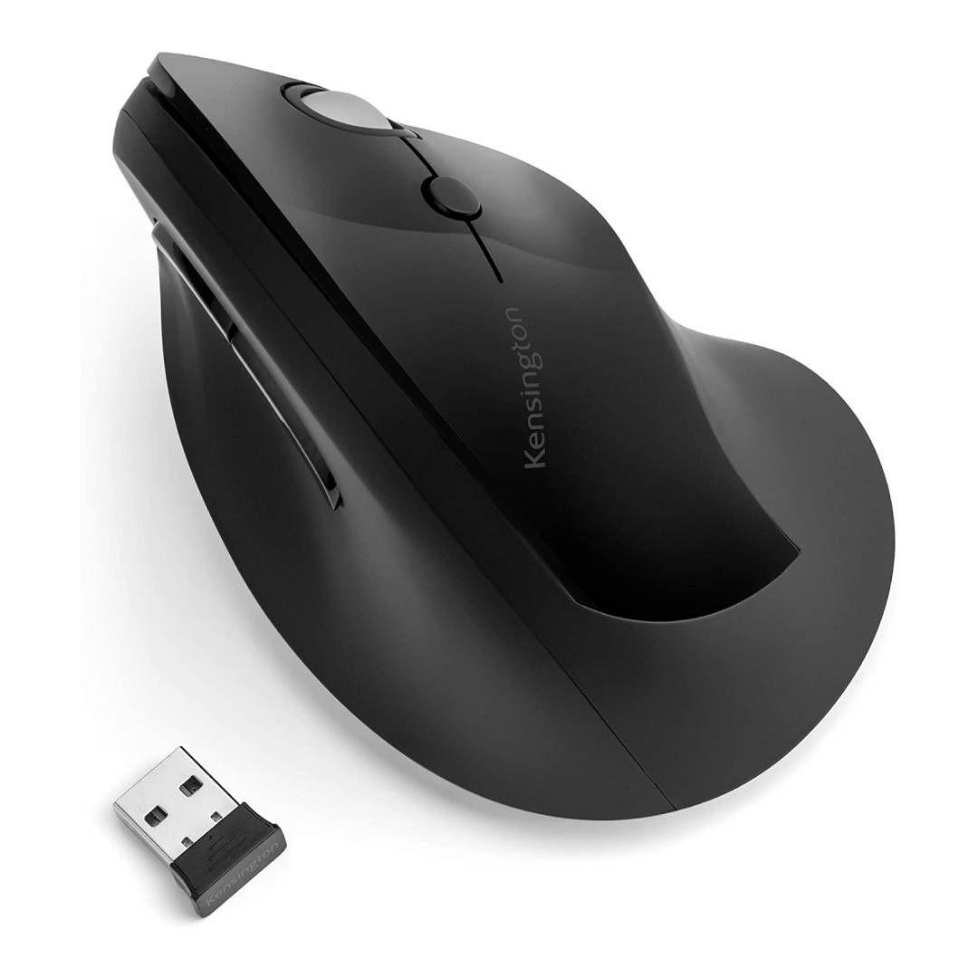 Mouse Vertical Kensington Profit Inalambrico Negro 6 Botones-0