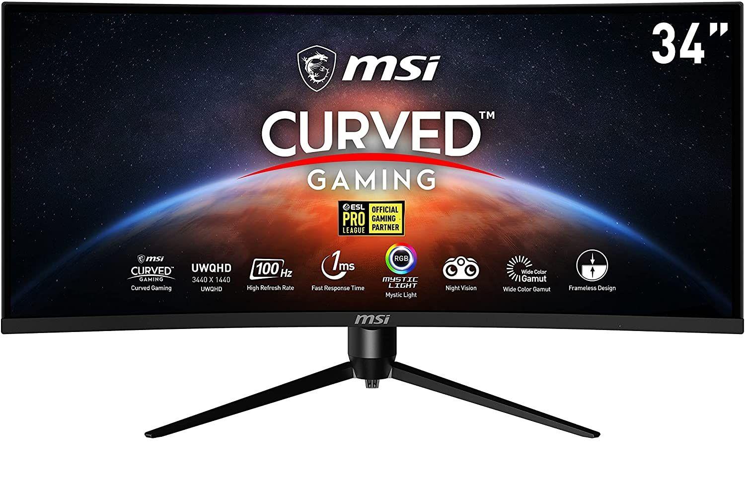 Monitor Gamer Curvo MSI 34" MAG342CQRV 100Hz 1ms Ultra Wide-1