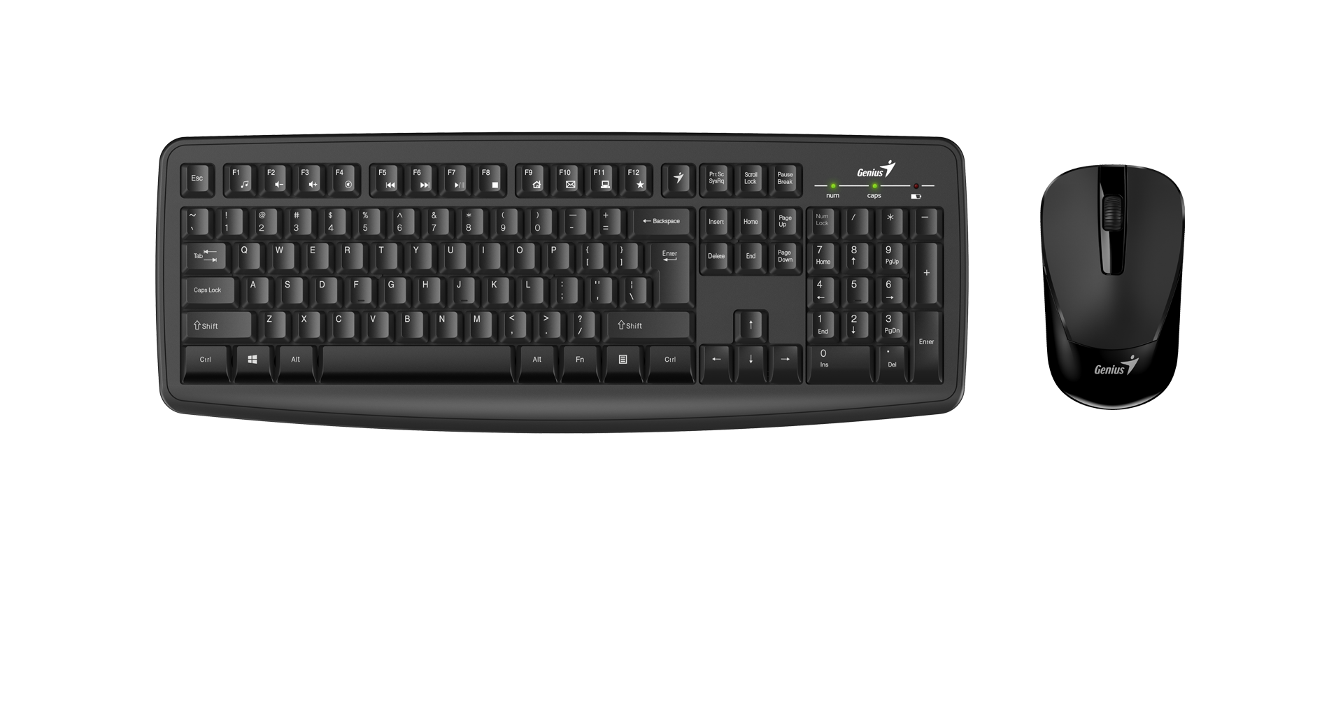 Teclado y Mouse Genius KM-8100 Inalambrico Negro-1