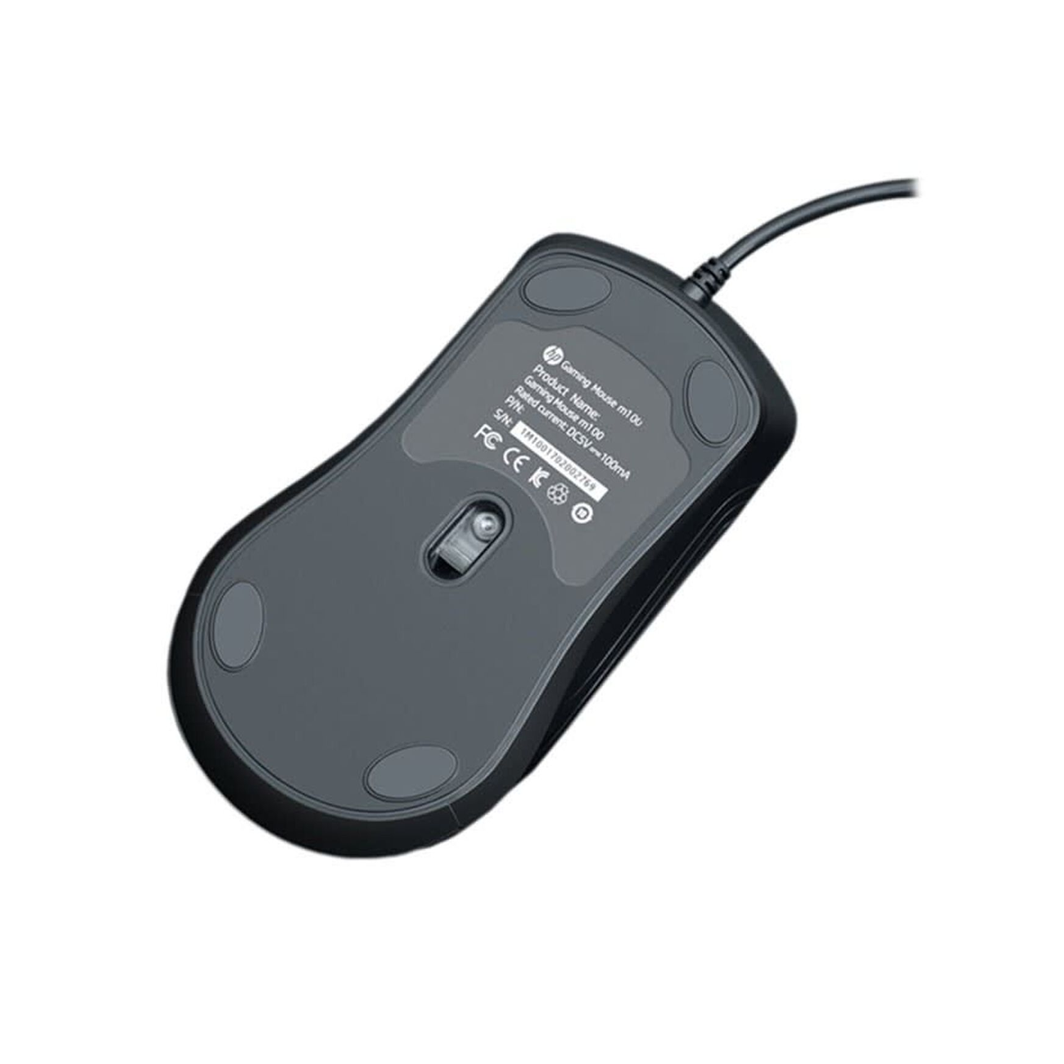 Mouse Gamer HP Alámbrico M100 Blanco 3200 dpi-2