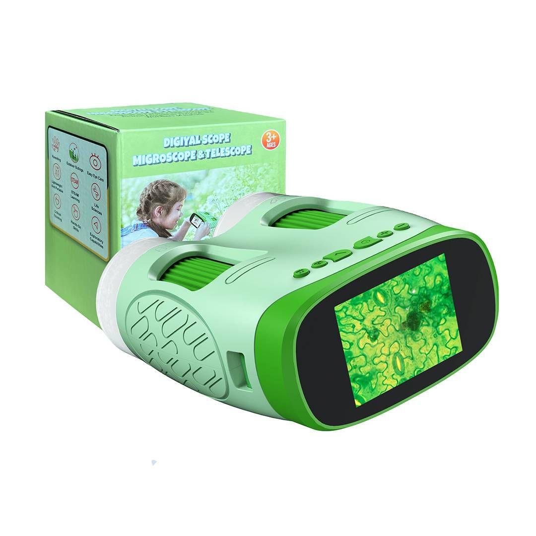Microscopio y Telescopio Infantil XV-70 Blanco/Verde-0