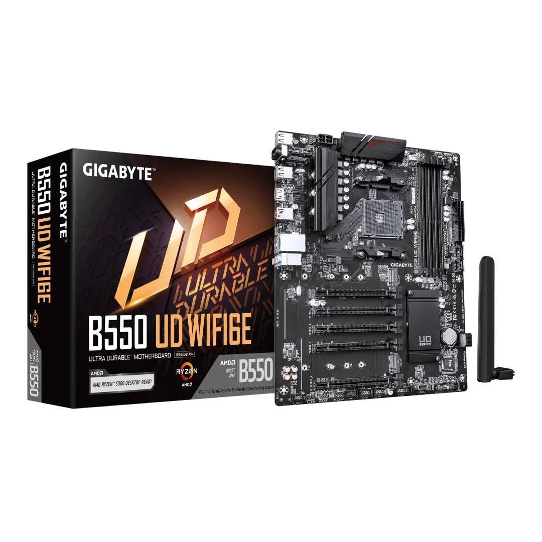 Placa Madre Gigabyte B550 UD WIFI6E, ATX, AM4, DDR4-0