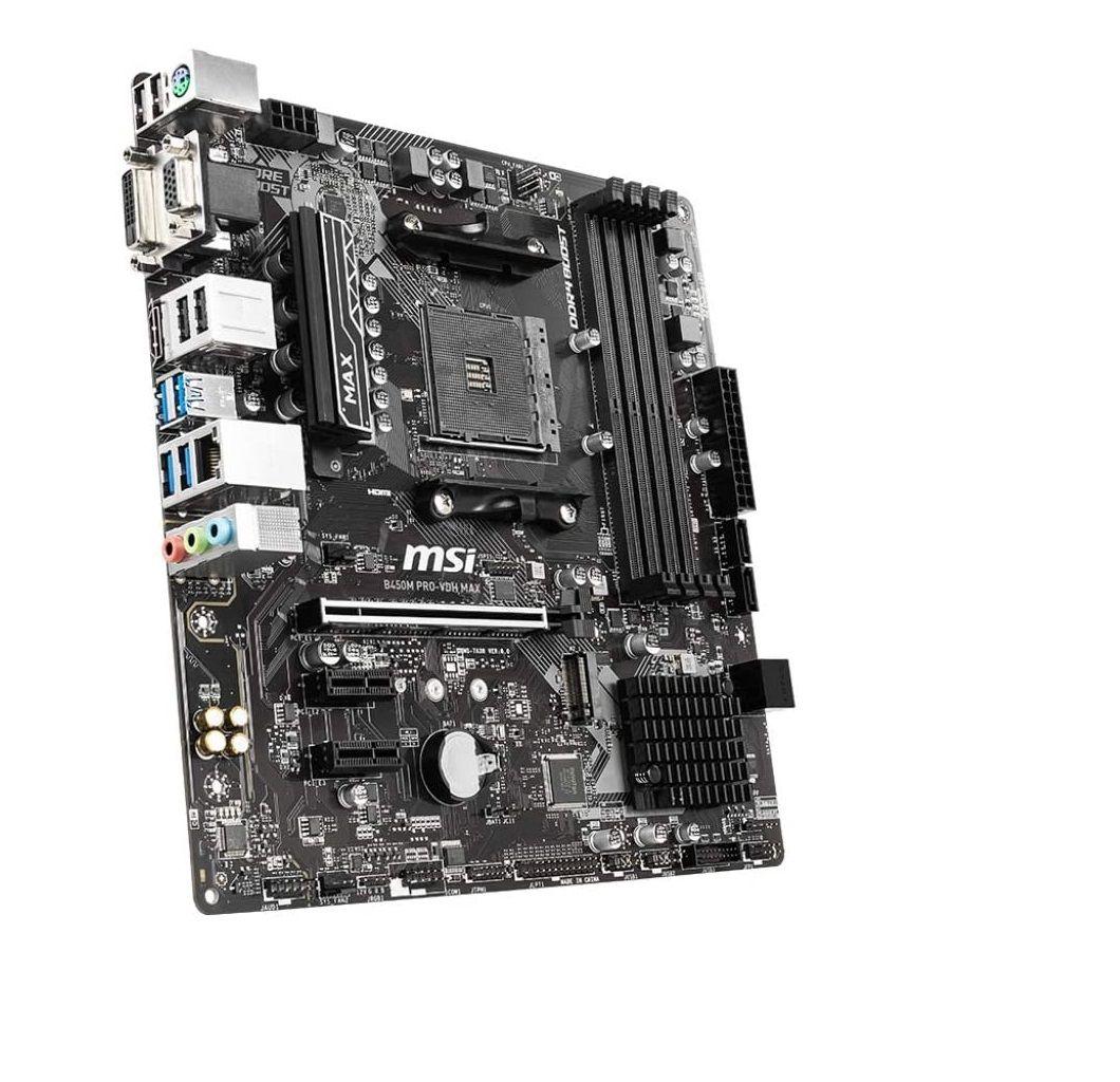 Placa Madre MSI B450M PRO-VDH MAX MATX AMD AM4-2