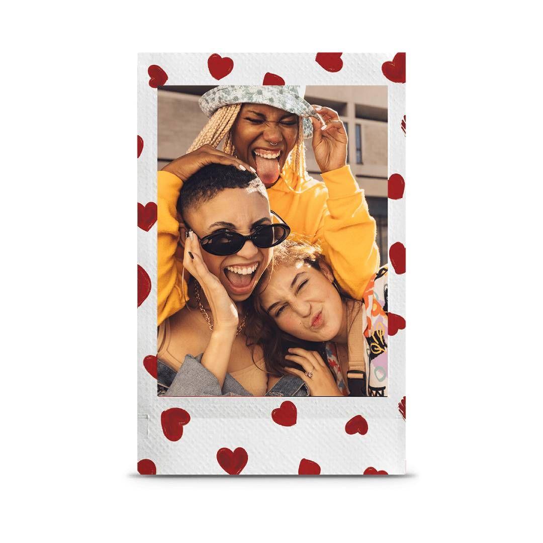 Pack de 10 Film Instax Mini, Diseño Heart Sketch-2