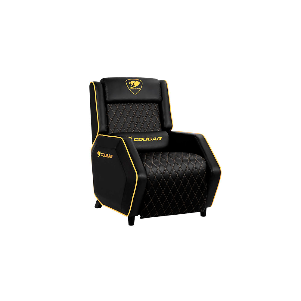 Sillon Gamer Cougar Ranger Royal Amarillo Doble Acolchado-0