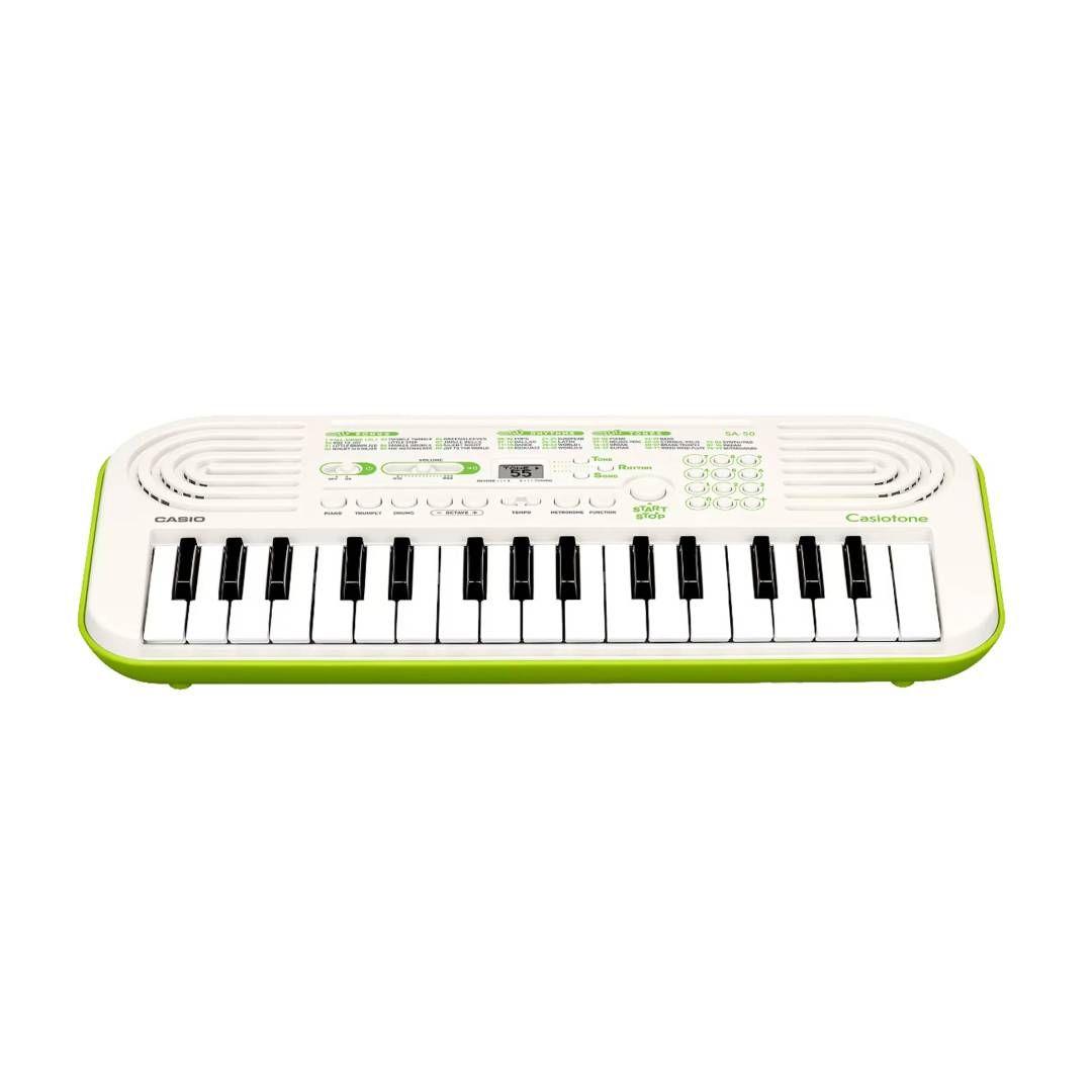 Teclado Mini Casio Casiotone SA-50 Blanco-0
