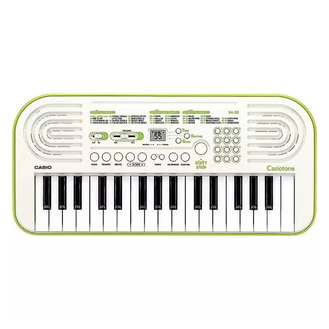 Teclado Mini Casio Casiotone SA-50 Blanco-1