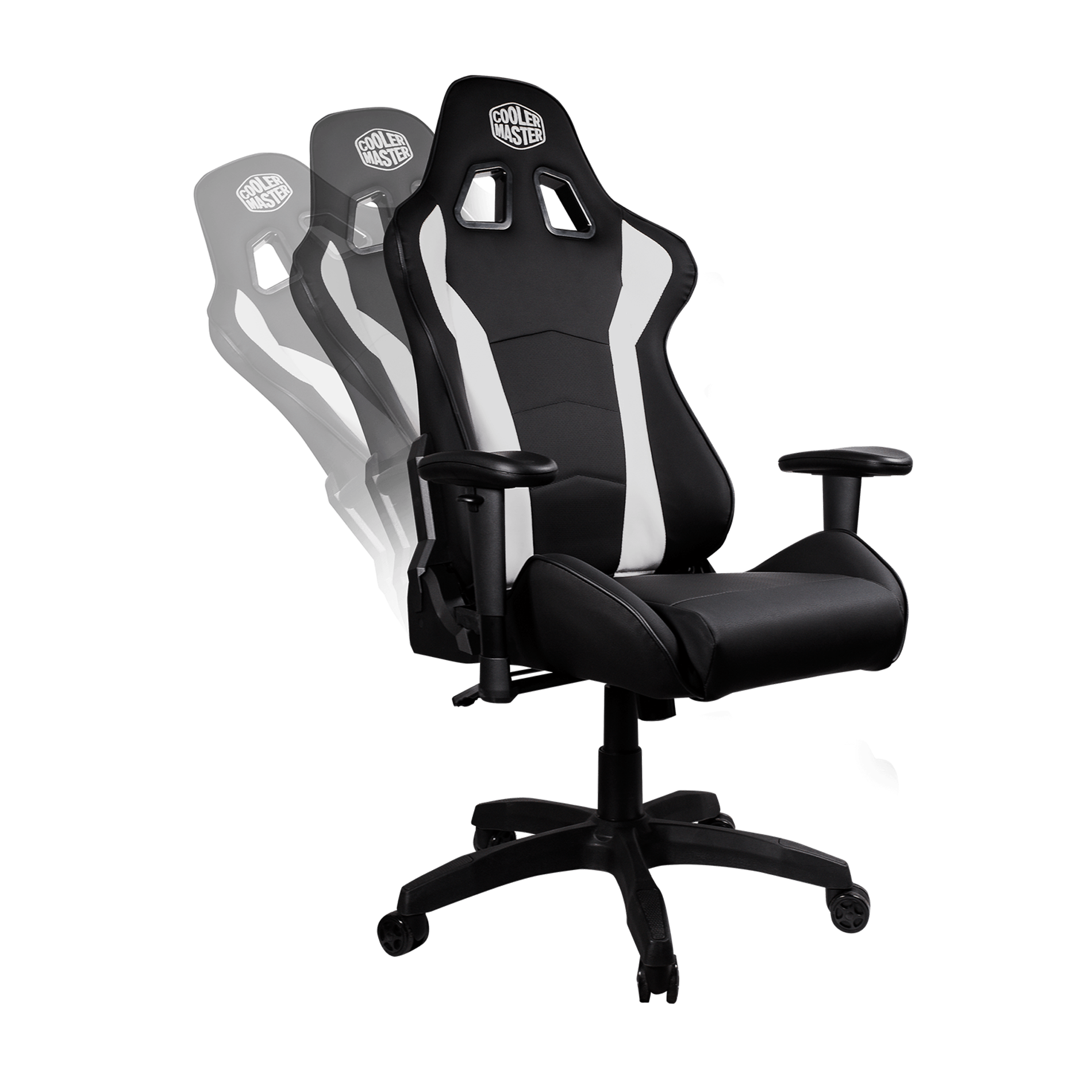 Silla Gamer Cooler Master Caliber R1 Blanca Altura Ajustable-2