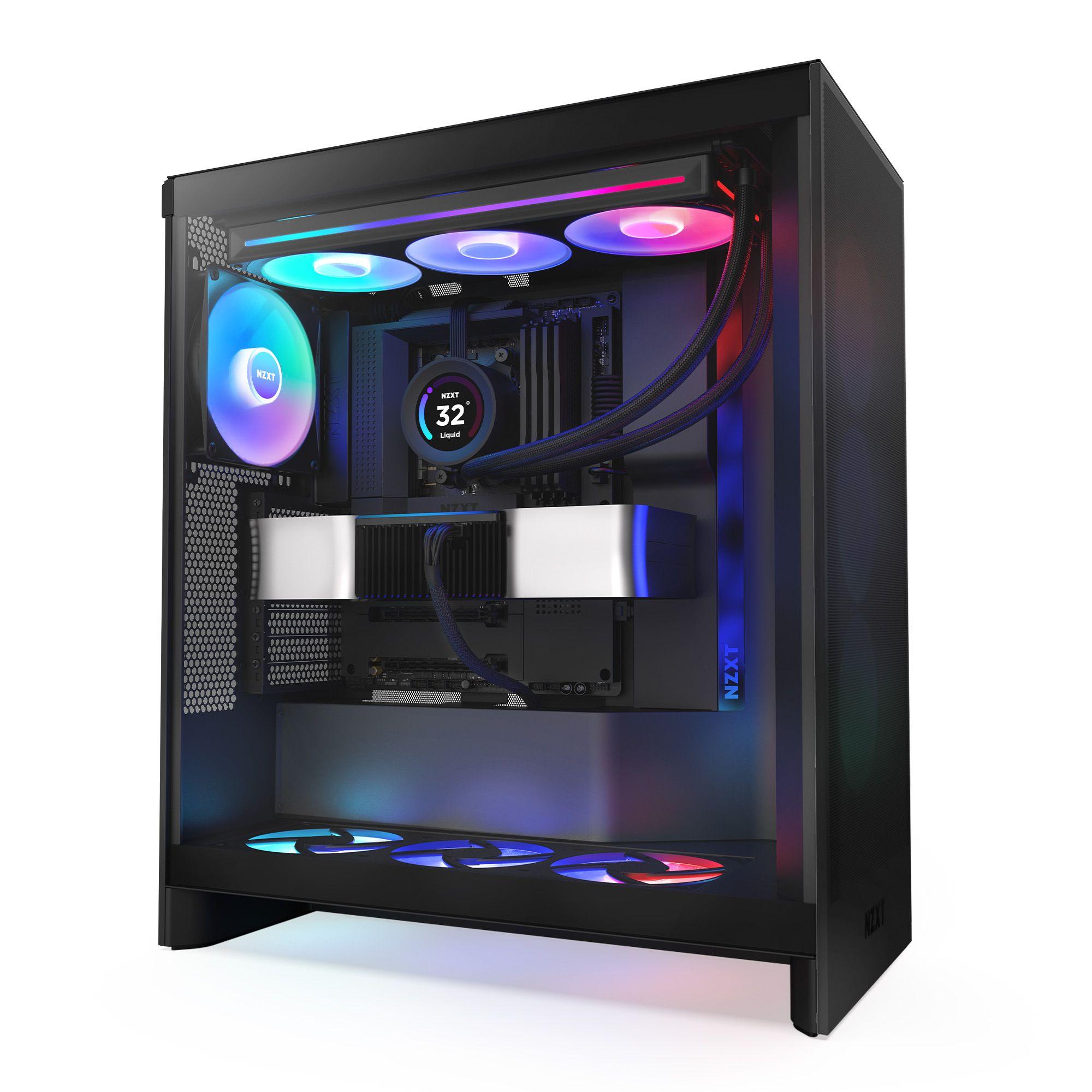 Gabinete NZXT H7 Flow RGB (2024) Mid-Tower Case Negro-0
