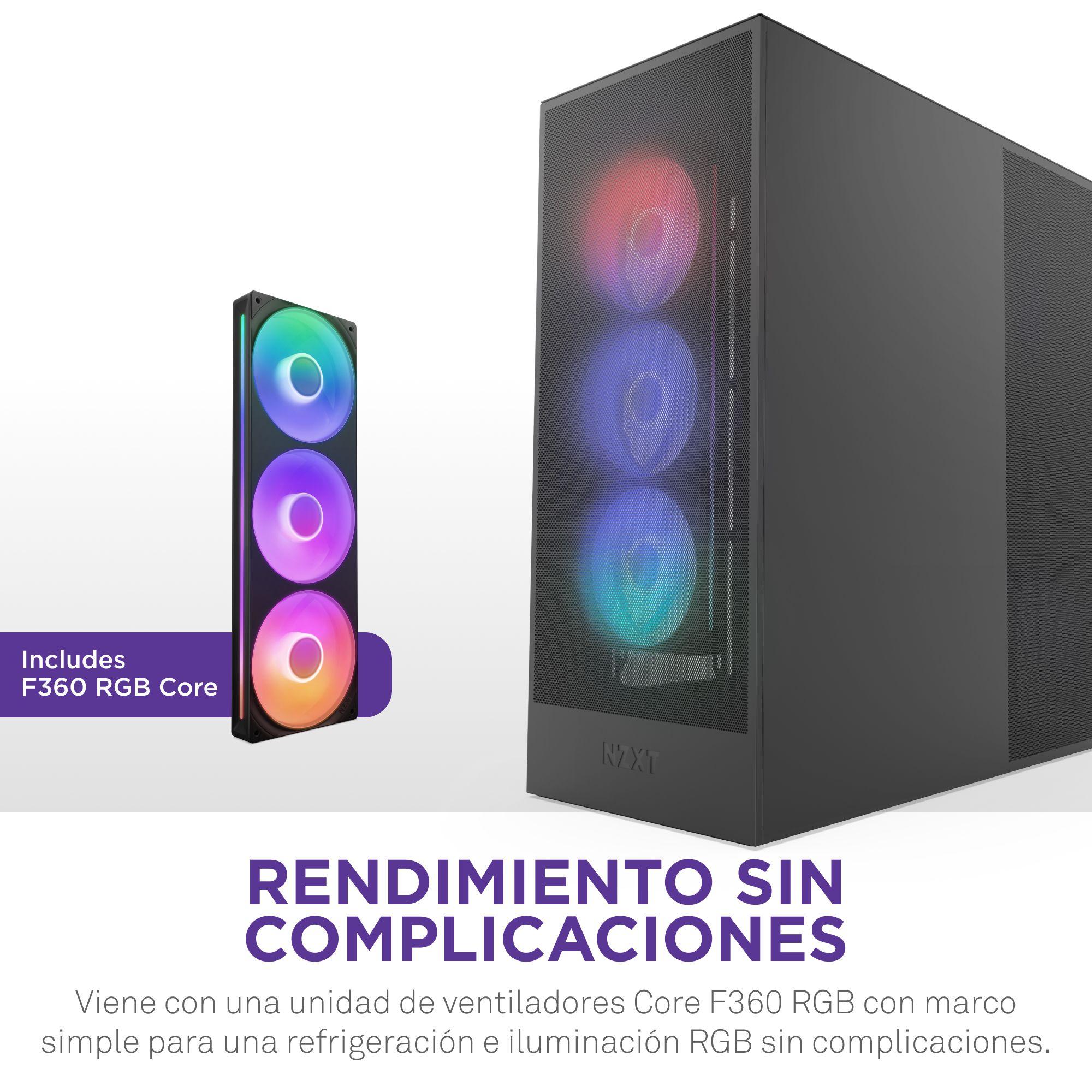Gabinete NZXT H7 Flow RGB (2024) Mid-Tower Case Negro-1